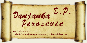 Damjanka Perošević vizit kartica